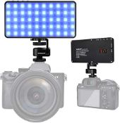 RRP £16.64 STOCK Portable Full Color RGB LED Video Light +Soft Box Set