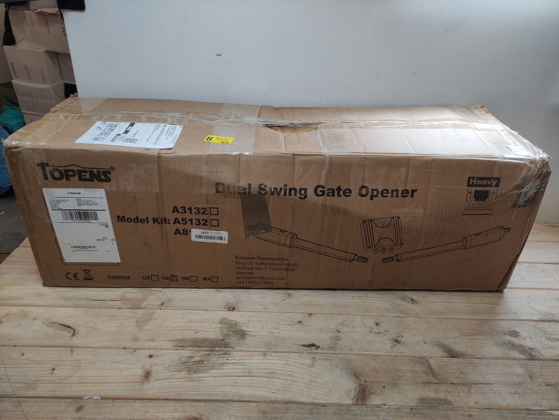 RRP £454.47 TOPENS A8132 Dual Swing Gate Opener Heavy Duty Automatic - Image 2 of 2