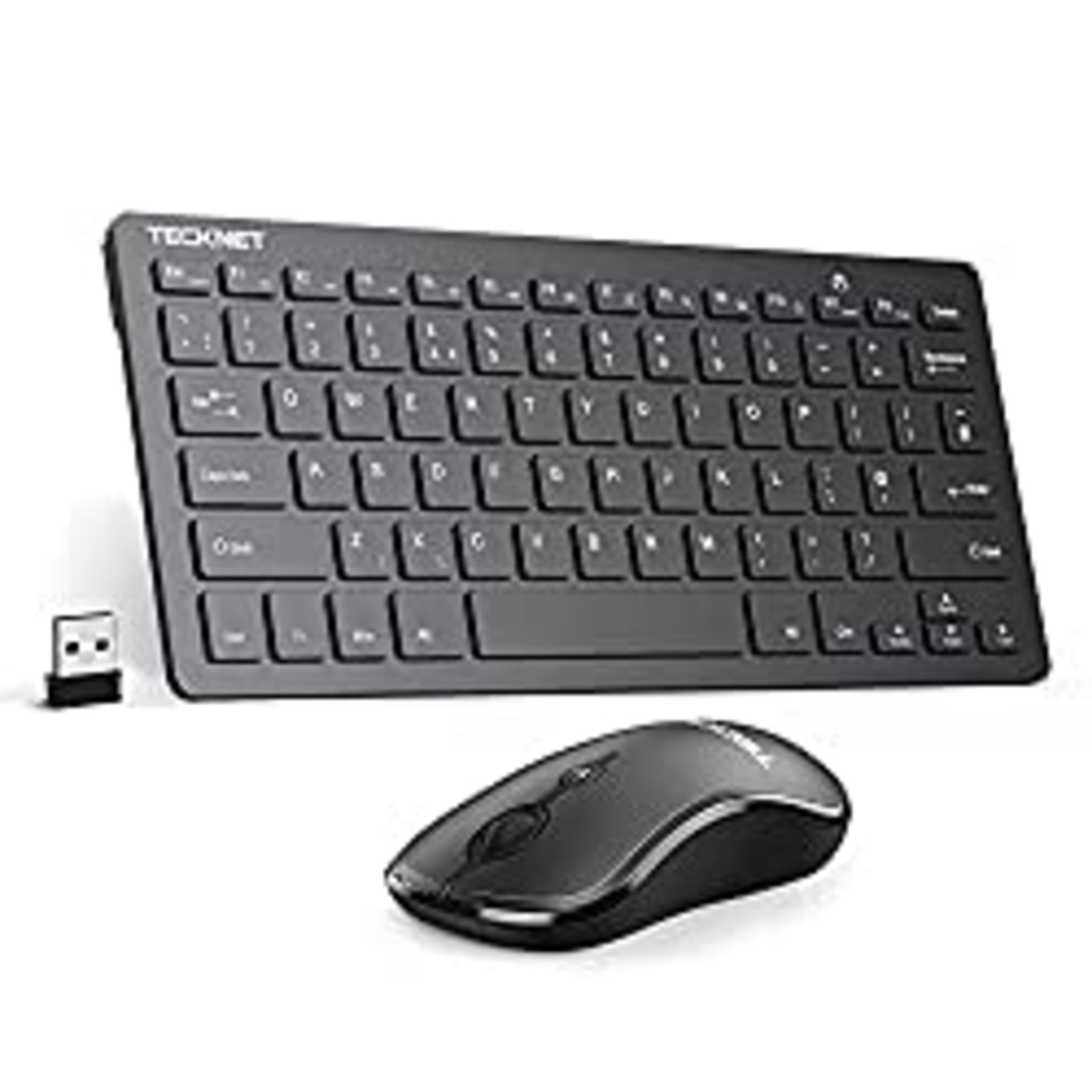 RRP £22.32 TECKNET Mini Wireless Keyboard and Mouse Set