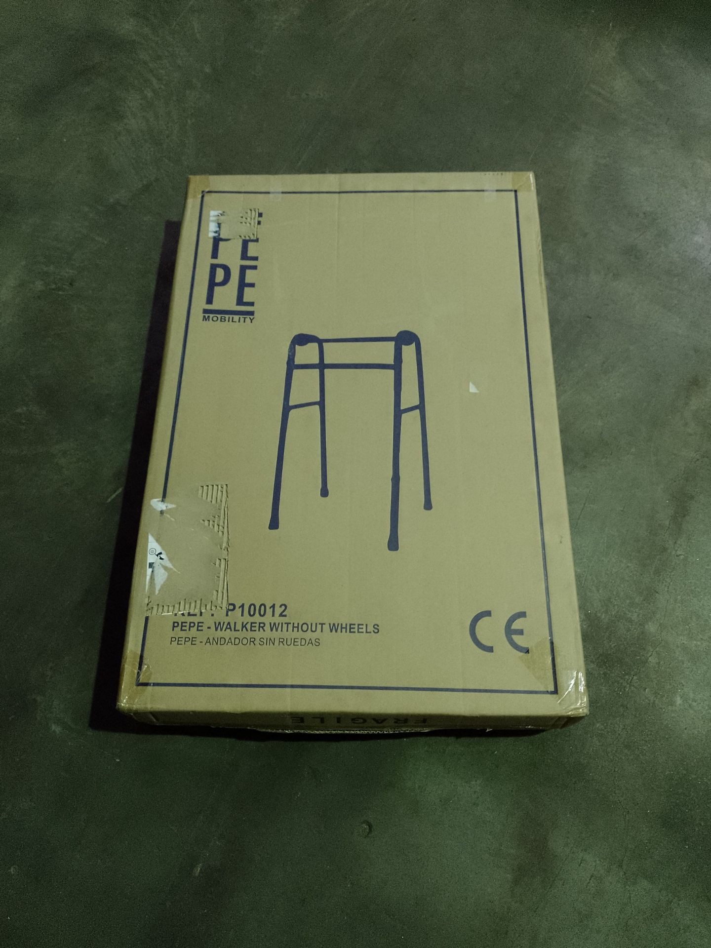 RRP £66.99 PEPE - Walking Frame without Wheels (Black Colour) - Image 2 of 2