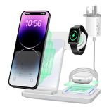 RRP £21.43 Wireless Charger 3 in 1 Wireless Charger Station with