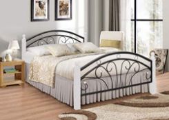 RRP £167.49 7 Star Ps102 Metal Frame Bed with metal Base and Solid