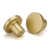 RRP £26.79 LONTAN 20 Pack Gold Drawer Knobs Round Cabinet Knobs