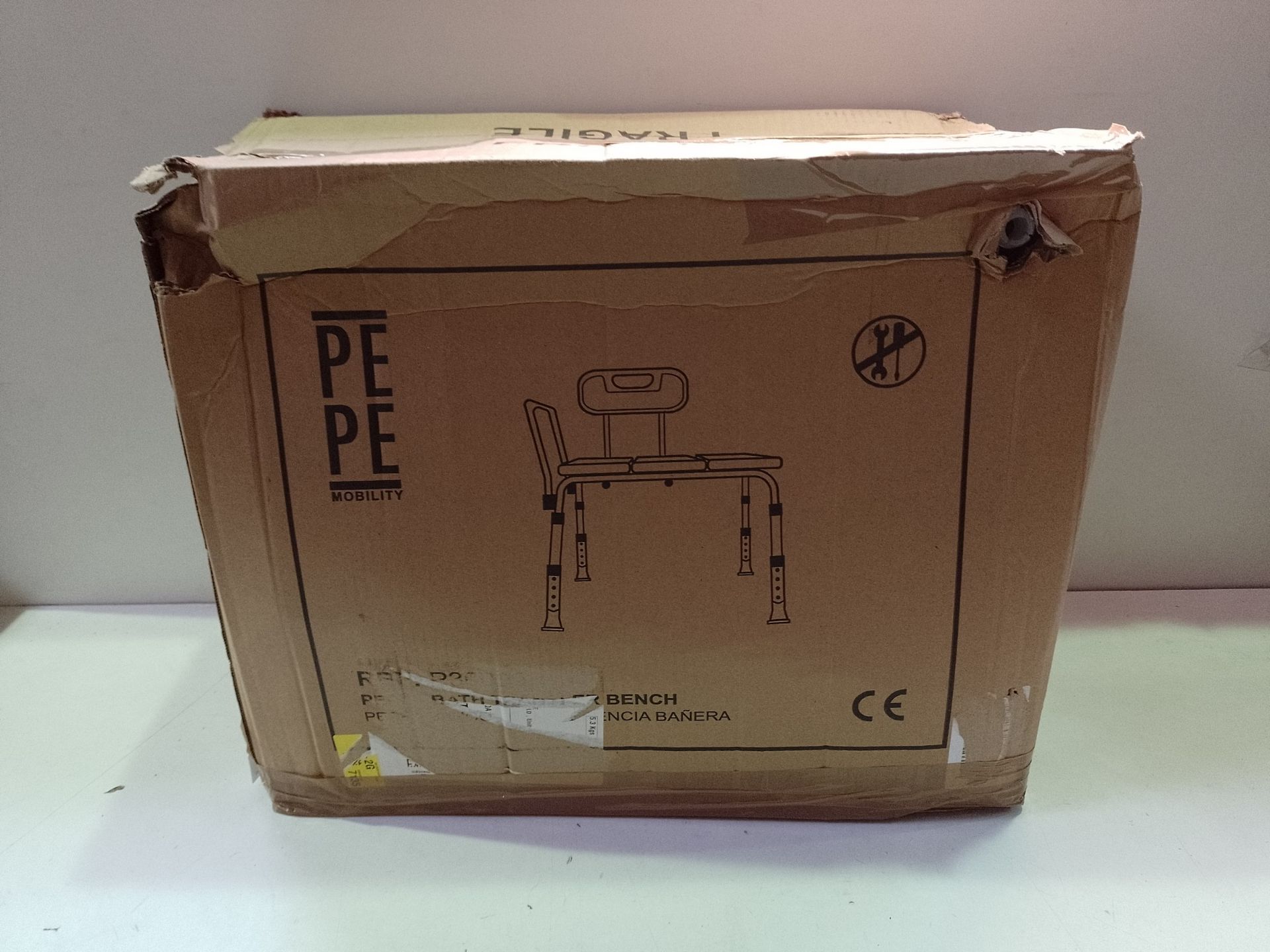 RRP £111.65 PEPE - Bath Transfer Bench for Disabled - Image 2 of 2