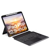 RRP £63.64 Doohoeek Detachable Keyboard Case for iPad Pro 12.9 inch 2022