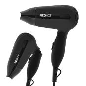 RRP £18.75 Red Hot 37079 1200W Travel Hair Dryer with Folding