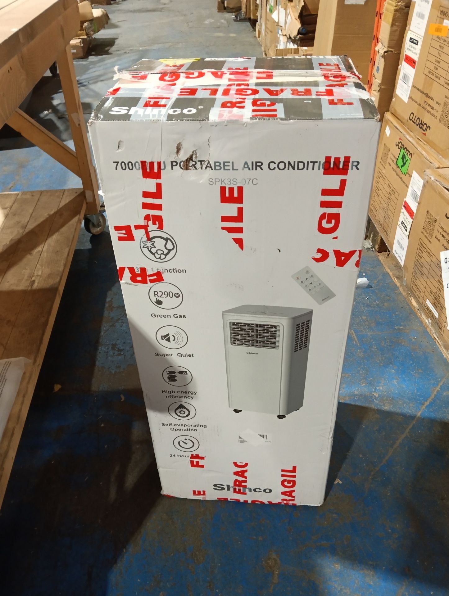 RRP £188.70 Shinco 3-in-1 Portable Air Conditioner 7000BTU - Image 2 of 3