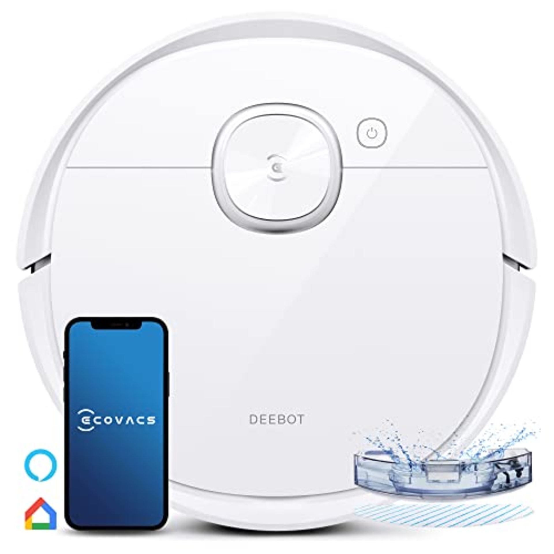 RRP £356.21 ECOVACS DEEBOT T9 Robot Vacuum Cleaner with Mop 3000 Pa