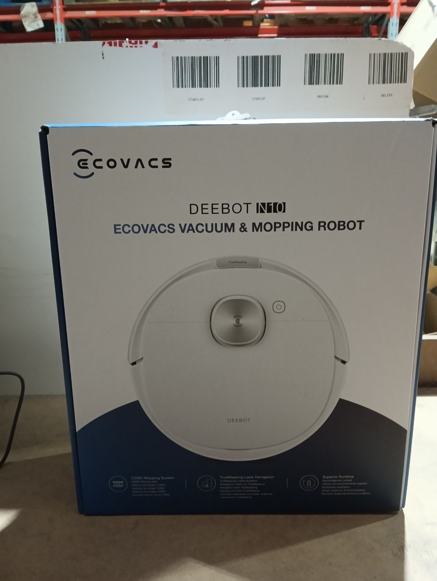 RRP £367.39 ECOVACS DEEBOT N10 Robot Vacuum Cleaner with Mop 4300Pa (300 min - Image 3 of 3