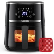 RRP £89.32 Acekool Air Fryer 4.5L with Silicone Liner and Rapid Air Circulation