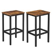 RRP £50.24 VASAGLE Bar Stools Set of 2