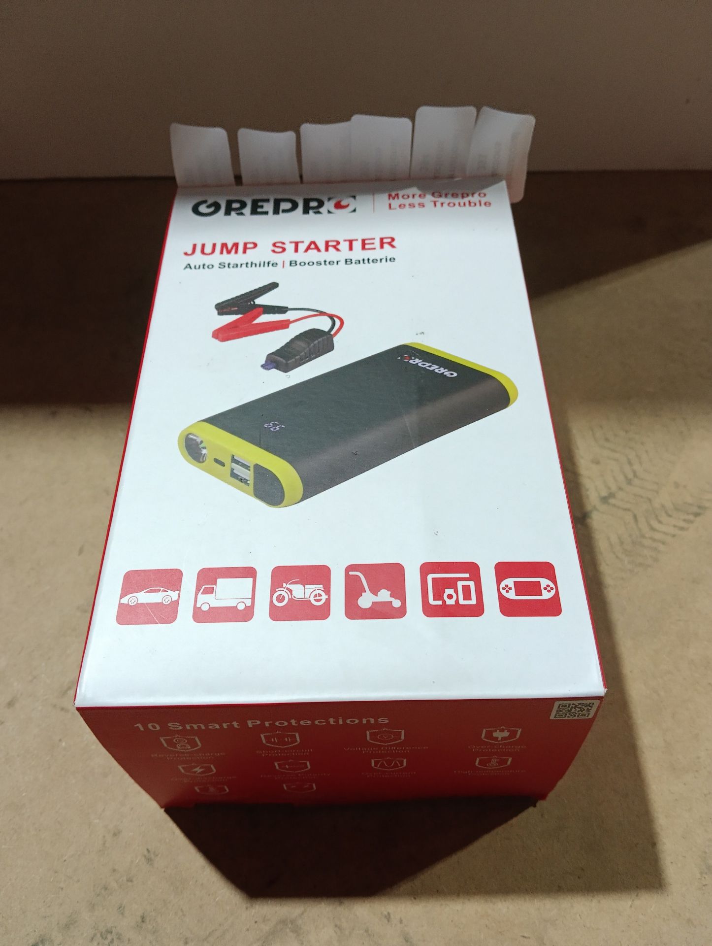 RRP £46.83 GREPRO 1500A Jump Starter Power Pack - Image 2 of 2