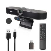 RRP £132.89 TONGVEO 4K 4X Zoomable Webcam for Conference TV Room