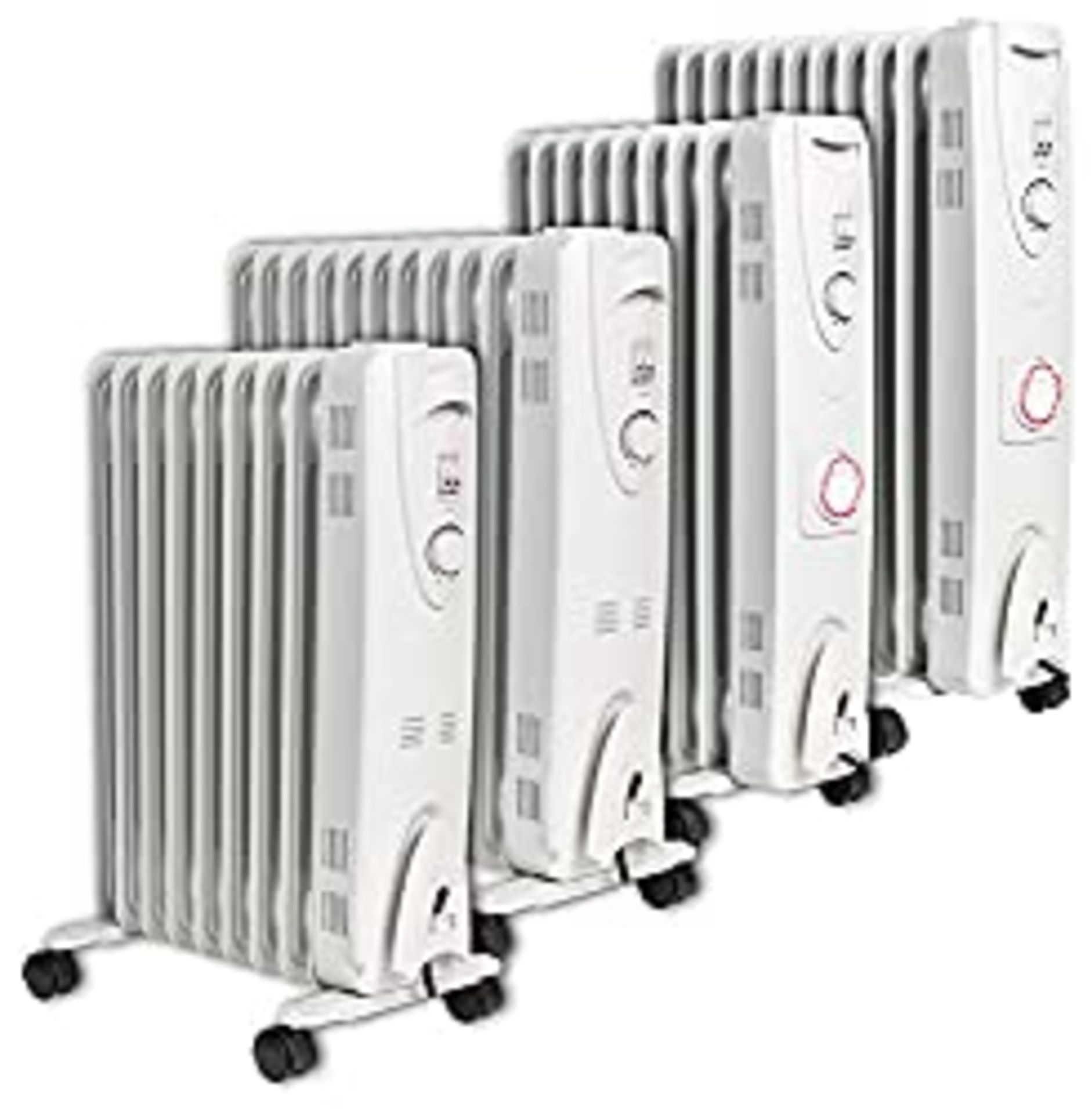 RRP £72.57 MYLEK Oil Filled Radiator with Adjustable Thermostat