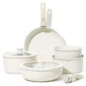 RRP £78.15 CAROTE Non Stick Pots and Pans Set