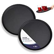 RRP £13.39 Non Slip Round Serving Tray