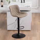 RRP £156.32 YOUTASTE Single Modern Bar Stool with Back Adjustable