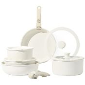 RRP £78.15 CAROTE 11pcs Pots and Pans Set