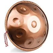 RRP £266.89 LOMUTY Hand-pan Drum 10 Notes 22 Inch Steel Tongue Drum with Soft Bag
