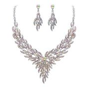 RRP £23.44 Clearine Women's Wedding Bridal Jewellery Set for Crystal