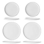 RRP £22.16 TAOYO 2 Piece 10.75" and 2 Piece 8" Ceramic Salad Plates