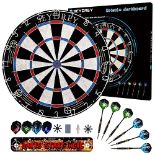 RRP £44.84 Dart Board Steel Dart Board Dartboard set with 6 pcs