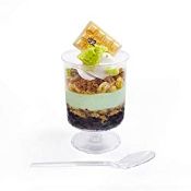 RRP £25.62 HallGEMs - Premium Dessert Cups with Spoons (Pack of 52