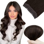 RRP £41.11 Easyouth Wire Hair Extensions Brown Hair Wire Extensions