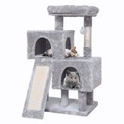 RRP £45.65 JISSBON Cat Tree Cat Tower 96cm with Scratching Post and Ladder