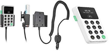 RRP £101.61 IZettle Card Reader 2 (Green Button) Vehicle/Taxi/Cab Mount & Charger/Dock