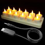 RRP £34.60 SoulBay Rechargeable LED Candles