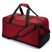 RRP £22.27 Large Holdall Bag 25 inch Travel Duffle Bag for Weekend and Overnight-Red