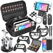 RRP £49.39 Mooroer Switch OLED Accessory Bundle for Nintendo Switch OLED Accessories