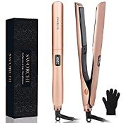 RRP £27.51 Hair Straighteners for Women 2 in 1 Hair Straightener