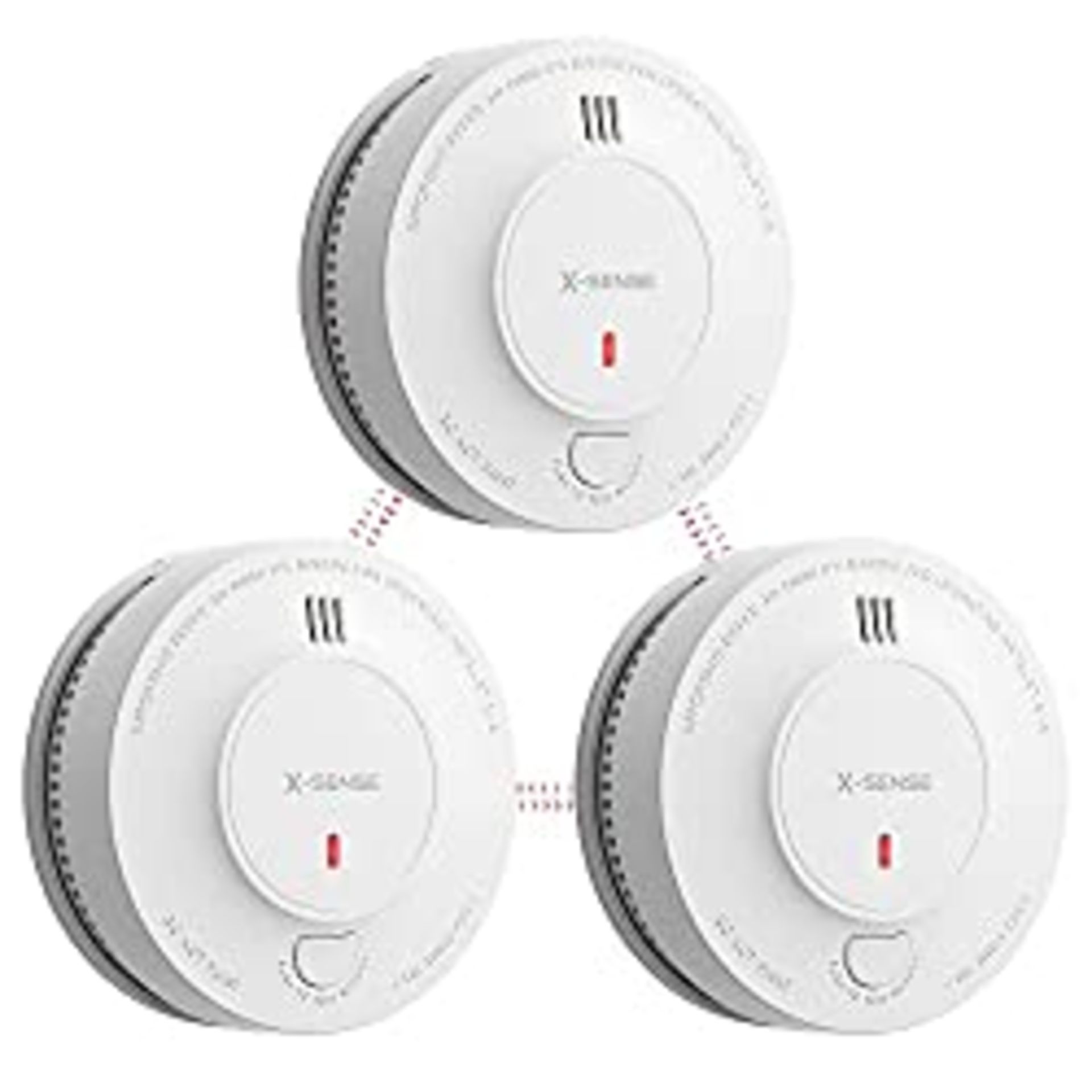 RRP £56.94 X-Sense Wireless Interlinked Smoke Alarm Detector with Sealed 10-Year Battery