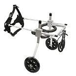 RRP £78.08 Large Size 2 Wheels Light Aluminum Alloy pet Dog Wheelchair