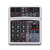RRP £49.69 BOMGE 4 channel 16 DSP Echo dj audio sound mixer interface