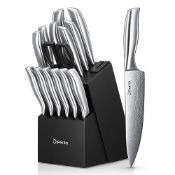 RRP £70.40 D.Perlla Knife Set with Block