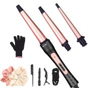 RRP £25.25 JAETON Hair Curling Wand Iron Conical Curling Iron