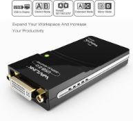 RRP £43.54 WAVLINK Micro USB 2.0 to DVI/VGA/HDMI Video Graphics