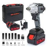 RRP £97.14 Impact Wrench with 2 Battery
