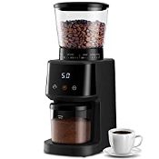 RRP £94.90 SHARDOR Conical Burr Coffee Grinder Electric