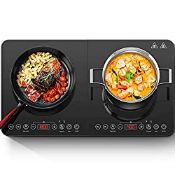 RRP £122.44 Aobosi Double Induction Hob