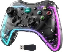RRP £51.35 RALAN Wireless Game Controller with LED Lighting Compatible with Xbox One S/X