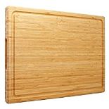 RRP £58.53 Extra Large XXXL Bamboo Cutting Board 61x40x3.2 cm