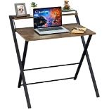 RRP £78.15 GreenForest Folding Desk No Assembly Required 81.5 x 52 x 82 cm