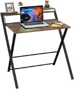 RRP £78.15 GreenForest Folding Desk No Assembly Required 81.5 x 52 x 82 cm