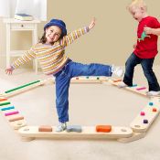 RRP £84.85 Wooden Balance Beam