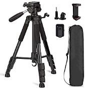RRP £33.52 Everesta 74 Inch Tripod for Camera and Phone Camera