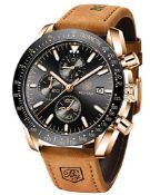 RRP £44.47 BENYAR Men's Watch Quartz Sports Chronograph Fashion